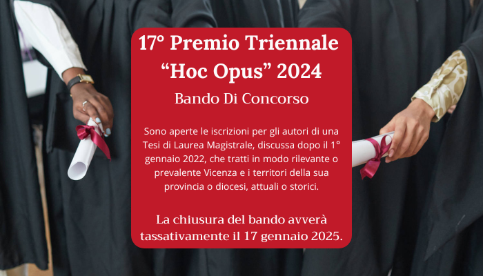 Immagine: 17° Premio Triennale “Hoc Opus” 2024 - Bando di Concorso