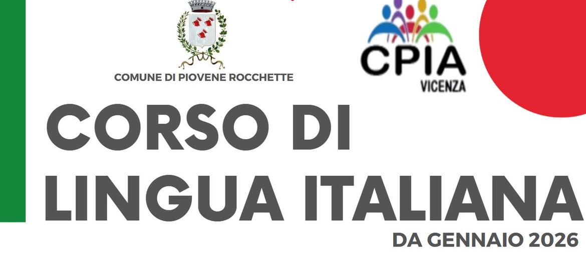 Immagine: Banner corso di italiano gennaio 2026