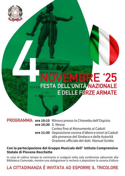 𝗖𝗼𝗺𝗺𝗲𝗺𝗼𝗿𝗮𝘇𝗶𝗼𝗻𝗲 𝗱𝗲𝗹 𝟰 𝗡𝗼𝘃𝗲𝗺𝗯𝗿𝗲 – 𝗚𝗶𝗼𝗿𝗻𝗮𝘁𝗮 𝗱𝗲𝗹𝗹’𝗨𝗻𝗶𝘁𝗮̀ 𝗡𝗮𝘇𝗶𝗼𝗻𝗮𝗹𝗲 𝗲 𝗱𝗲𝗹𝗹𝗲 𝗙𝗼𝗿𝘇𝗲 𝗔𝗿𝗺𝗮𝘁𝗲 𝗖𝗼𝗺𝗺𝗲𝗺𝗼𝗿𝗮𝘇𝗶𝗼𝗻𝗲 𝗱𝗲𝗹 𝟰 𝗡𝗼𝘃𝗲𝗺𝗯𝗿𝗲 – 𝗚𝗶𝗼𝗿𝗻𝗮𝘁𝗮 𝗱𝗲𝗹𝗹’𝗨𝗻𝗶𝘁𝗮̀ 𝗡𝗮𝘇𝗶𝗼𝗻𝗮𝗹𝗲 𝗲 𝗱𝗲𝗹𝗹𝗲 𝗙𝗼𝗿𝘇𝗲 𝗔𝗿𝗺𝗮𝘁𝗲